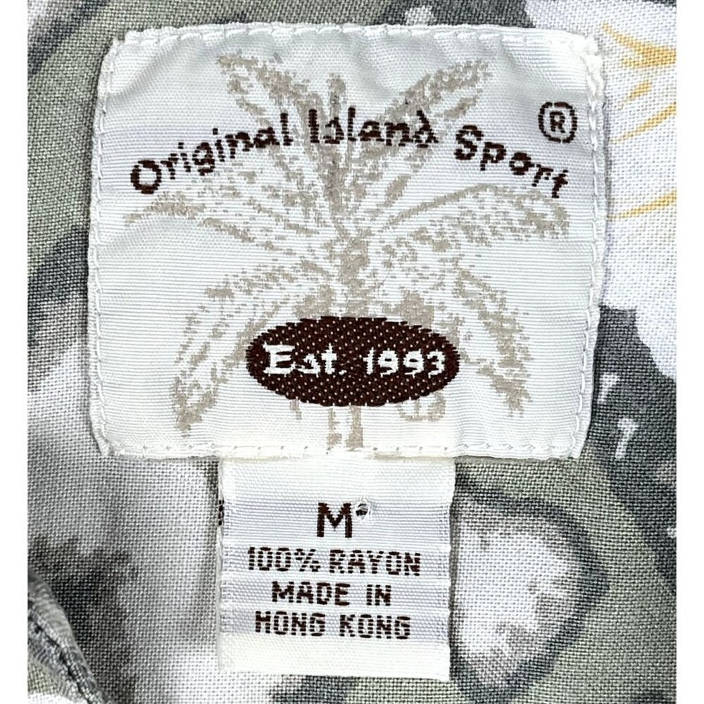 VTG Original Island‎ Sport Hawaiian Button Down Shirt Size Medium - Picture 3 of 4